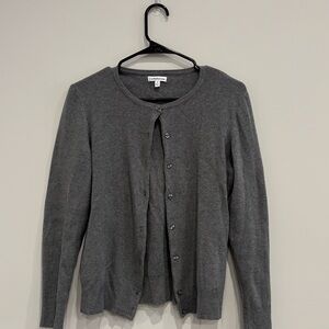 Croft & Barrow Gray Cardigan Sweater